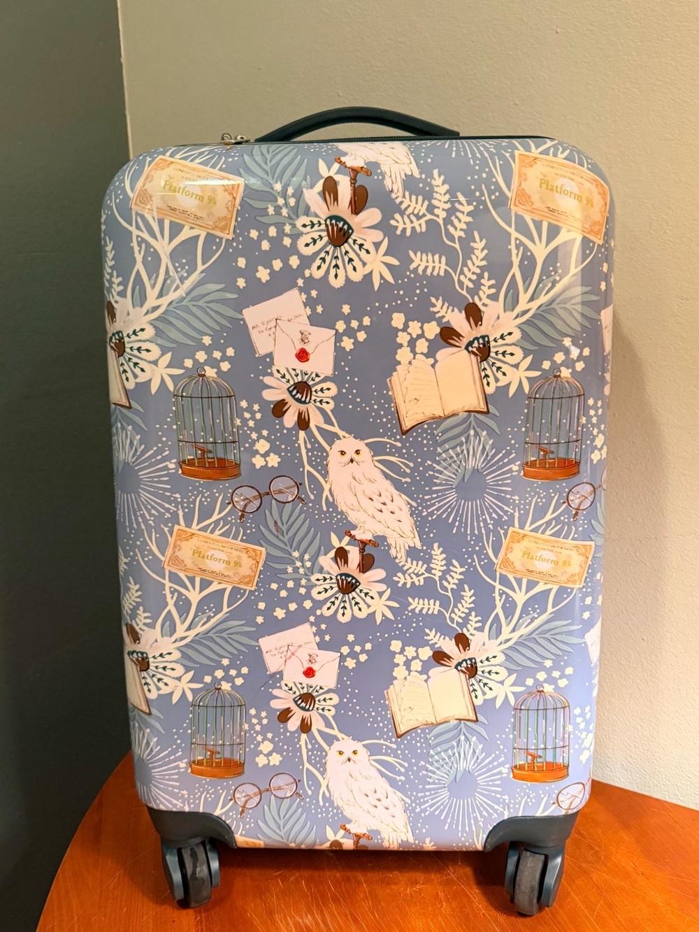 Harry Potter Hedwig Themed 20” Hardcase Rolling Carry On Luggage